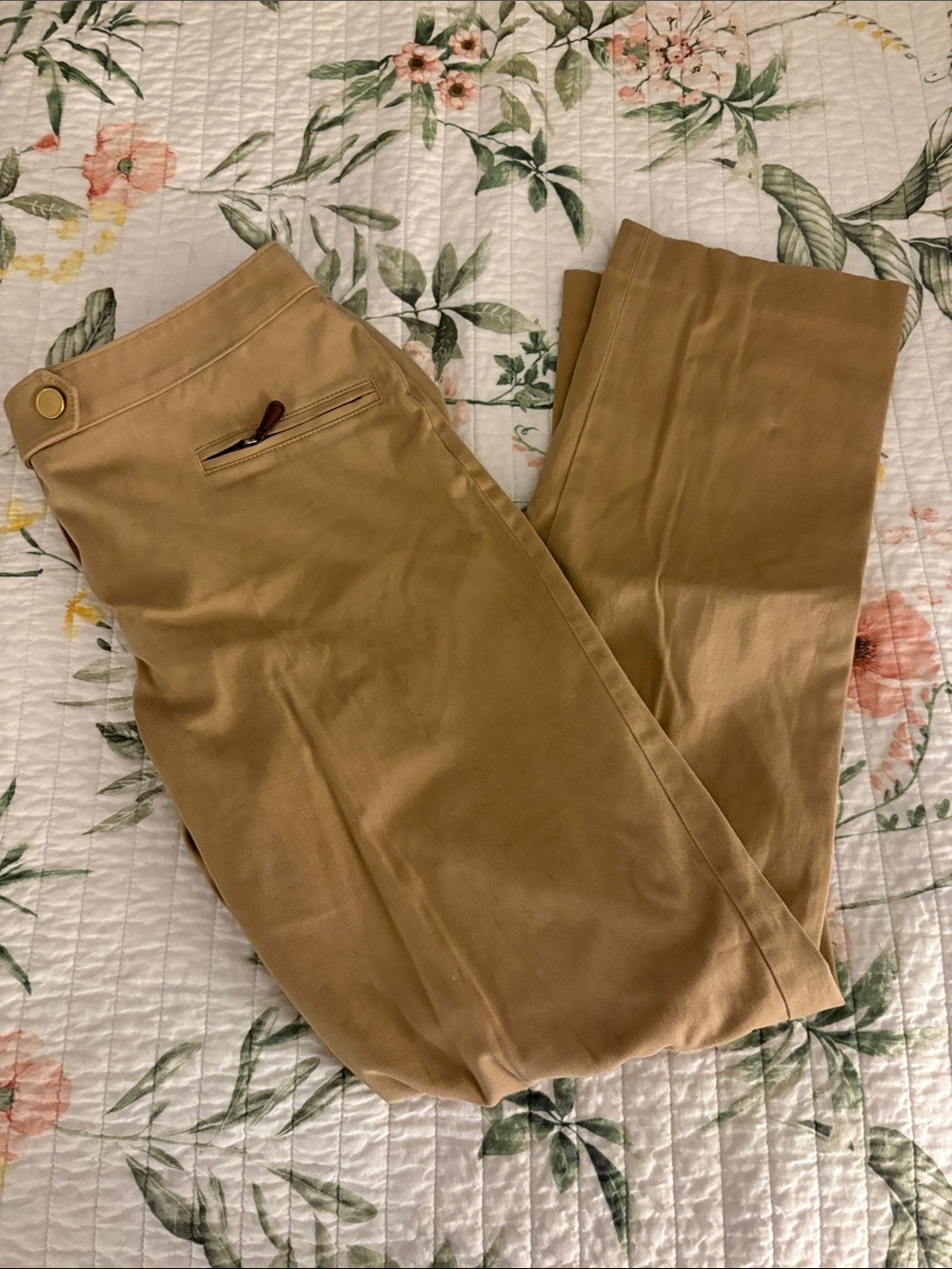 Talbots Straight-Leg Pants in Light Brown